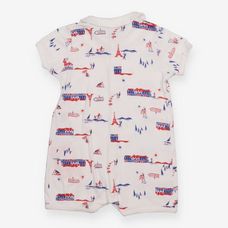 Romper White Paris Nautical 