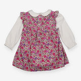 Dress ditsy cord with white bodysuit