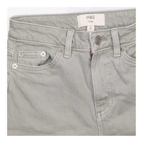 Wide Leg High Waisted Jeans Grey
