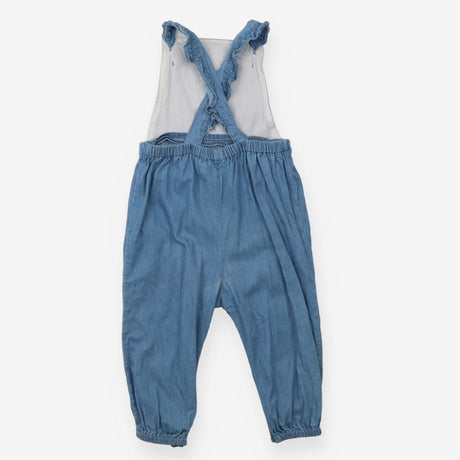 Dungarees chambray heart stitched
