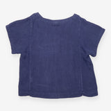 Blue Relaxed Linen Tunic Top