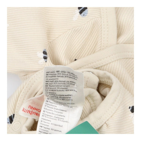 Wrap Over Bodysuit Cream with Bees
