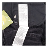 Black Washed Denim High Rise Straight Leg Jeans