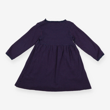 Navy Polka Dot Dress