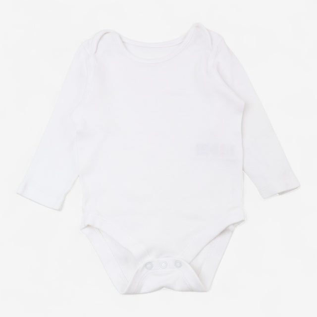  Bodysuits Long Sleeve White 3-Pack