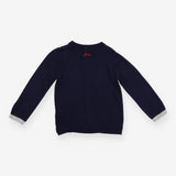 Cardigan Navy Party Dachshund Applique