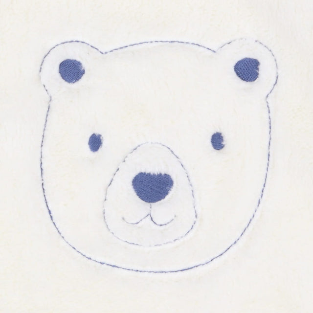 Sweater fur cream bear face