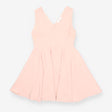 in wash Sandro Baby Pink V‑Neck A‑Line Dress – Cre