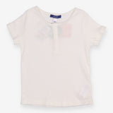 White Ribbed T-shirt