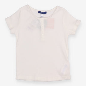 White Ribbed T-shirt