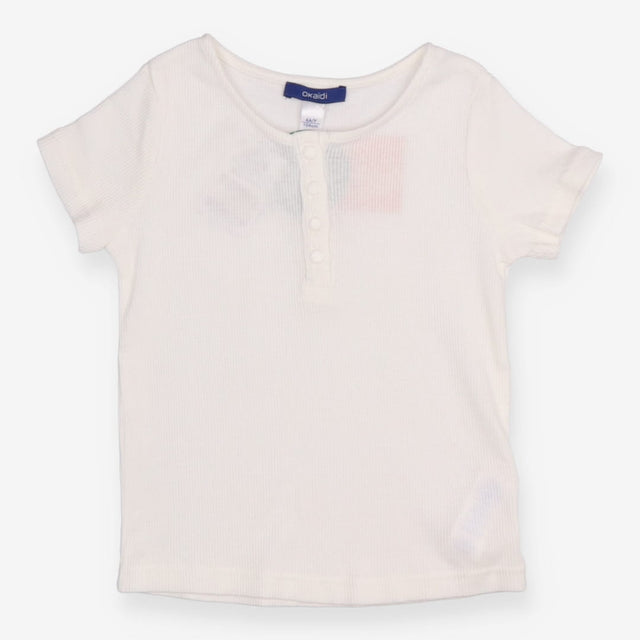 White Ribbed T-shirt