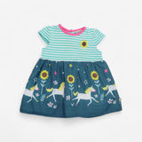 Unicorn and sunflower twirler dress