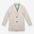 Coat Beige Oatmeal Textured Two Button Tailored Lo