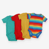 Rainbow and multi colour Bodysuits 4 Pack