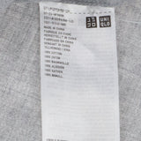 Grey Brushed Cotton Flannel Long Sleeve Shirt