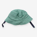 Sun Hat Green & Navy With Dinosaurs 