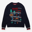 Sweater Knit Navy High Score Christmas
