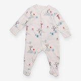 Sleepsuit white fun in the snow
