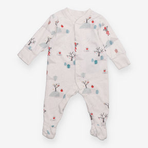 Sleepsuit white fun in the snow