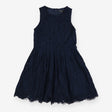 Navy lace party dress