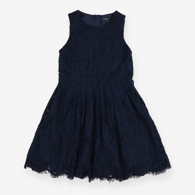 Navy lace party dress