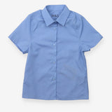 School shirt short sleeves blue
