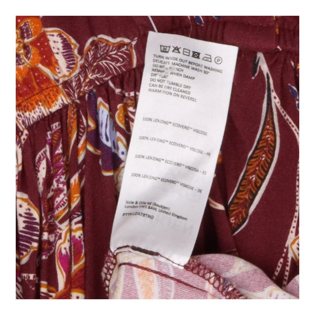 Gwyneth Dress Garnet Woodland Print Jersey Midi