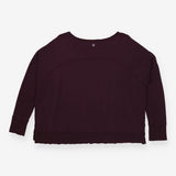 Sweater plum round neck