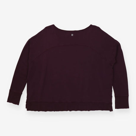 Sweater plum round neck