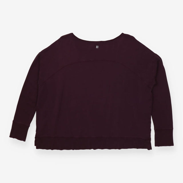 Sweater plum round neck