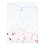 Dress white Sleeveless net floral skirt Mintini