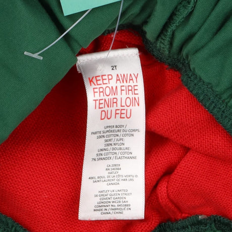 Red and Green Reindeer Dress