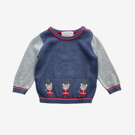Grey Sleeve Teddy Guardsman Sweater