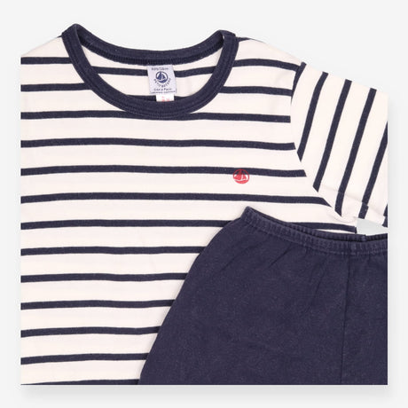 Outfit  navy white stripe SS tee navy jersey short