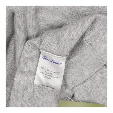 Grey Tie Up Wrap Maternity Nursing Cardigan Knit
