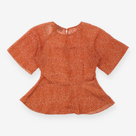 Sunday in Brooklyn Anthropologie Rust Polka Dot Pe