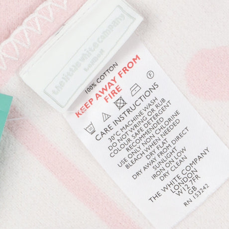 Baby blanket pink alphabet print