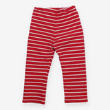Leggings Red and White Stripe