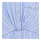 Twist Front Blue Stripe Shirt Size M