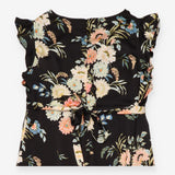Dress Black Floral Maternity Nursing