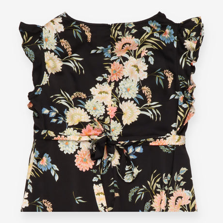 Dress Black Floral Maternity Nursing