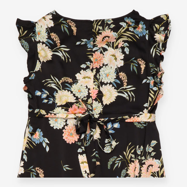 Dress Black Floral Maternity Nursing