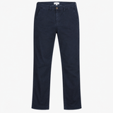 Cotton Stretch Chino Trousers Navy Blue