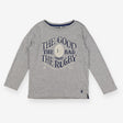 T-shirt grey long sleeve rugby