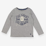 T-shirt grey long sleeve rugby