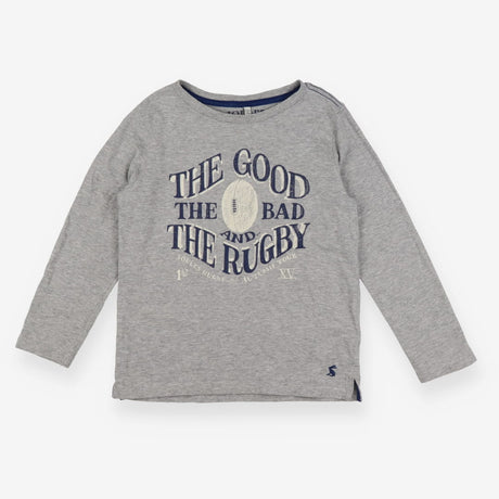 T-shirt grey long sleeve rugby