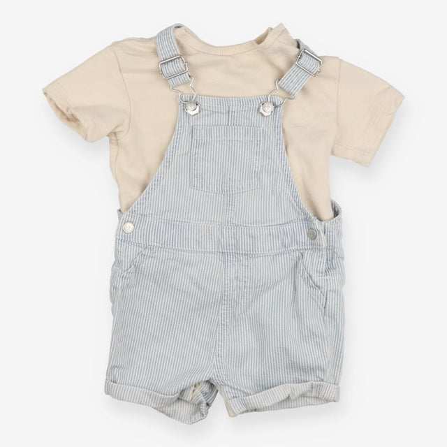Shortie Dungaree and Short Sleeve Sweater Set