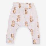 Leggings White with Teddy Bears