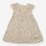 Dress stone SS frill black marks jersey