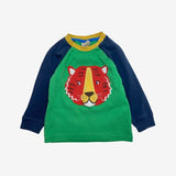 Green and Blue Tiger Raglan Tee